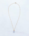 Blue Agate Necklace for Calm & Clarity (XS)