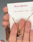Rose Quartz Necklace for Self-love & Compassion (XS)