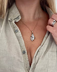 Agate Geode Necklace for Balance & Focus