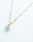 Green Aventurine Necklace for Luck & Success (XS)