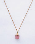 Pink Chalcedony Necklace for Love & Healing