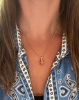 Pink Chalcedony Necklace for Love & Healing