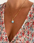 Blue Apatite Necklace for Clarity & Inspiration