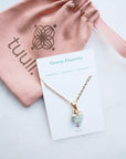 Green Fluorite Necklace for Focus & Balance (S)