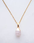 Rose Quartz Necklace for Love & Peace