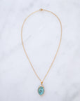Turquoise Druzy Sprinkle Necklace (S)
