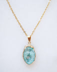 Turquoise Druzy Sprinkle Necklace (S)