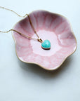 Amazonite Heart Necklace for Happiness & Confidence