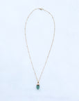 Green Aventurine Point Necklace for Luck & Success