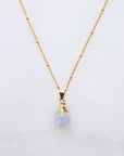 Blue Agate Necklace for Calmness & Clarity