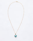 Green Aventurine Heart Necklace for Luck & Growth