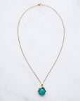 Turquoise Druzy Agate Necklace for Confidence