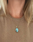 Turquoise Druzy Sprinkle Necklace (S)